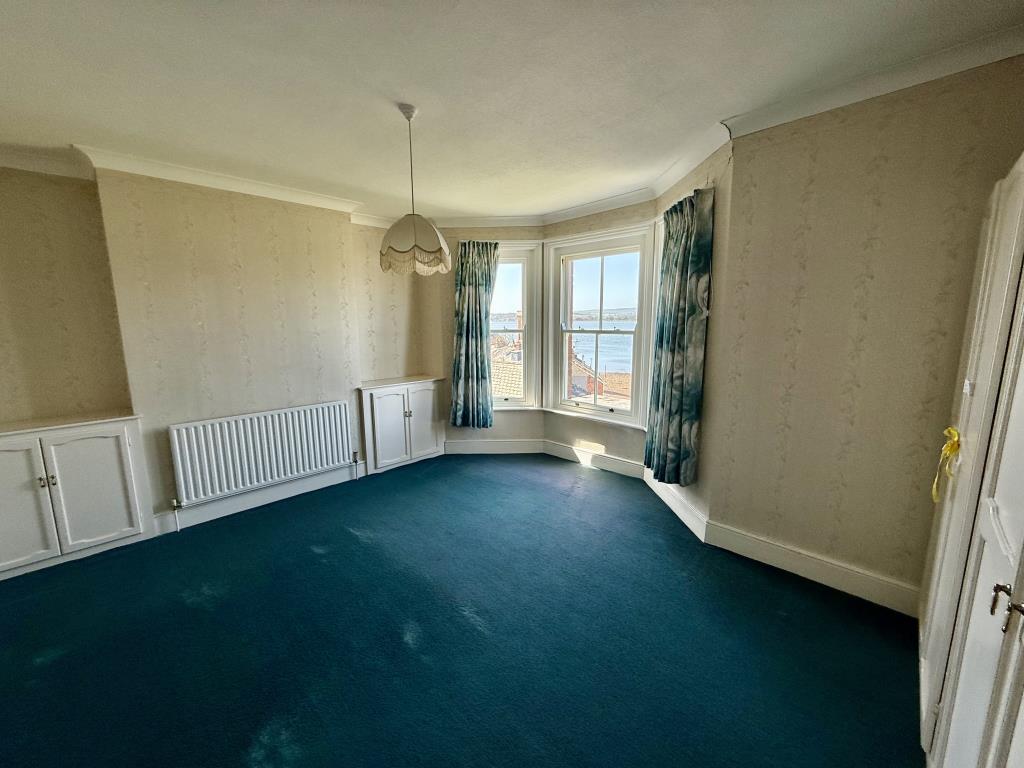 Lot: 153 - SEMI-DETACHED PROPERTY WITH SPECTACULAR WATERSIDE VIEWS, FOR REPAIR AND REFURBISHMENT - General view of bedroom one